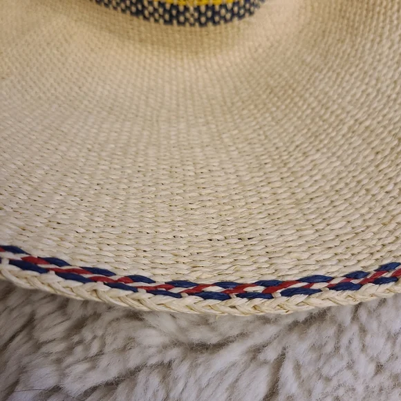 Scala Collezione Floppy Japanese Straw Hat with Leather Chin Strap - Picture 4 of 9